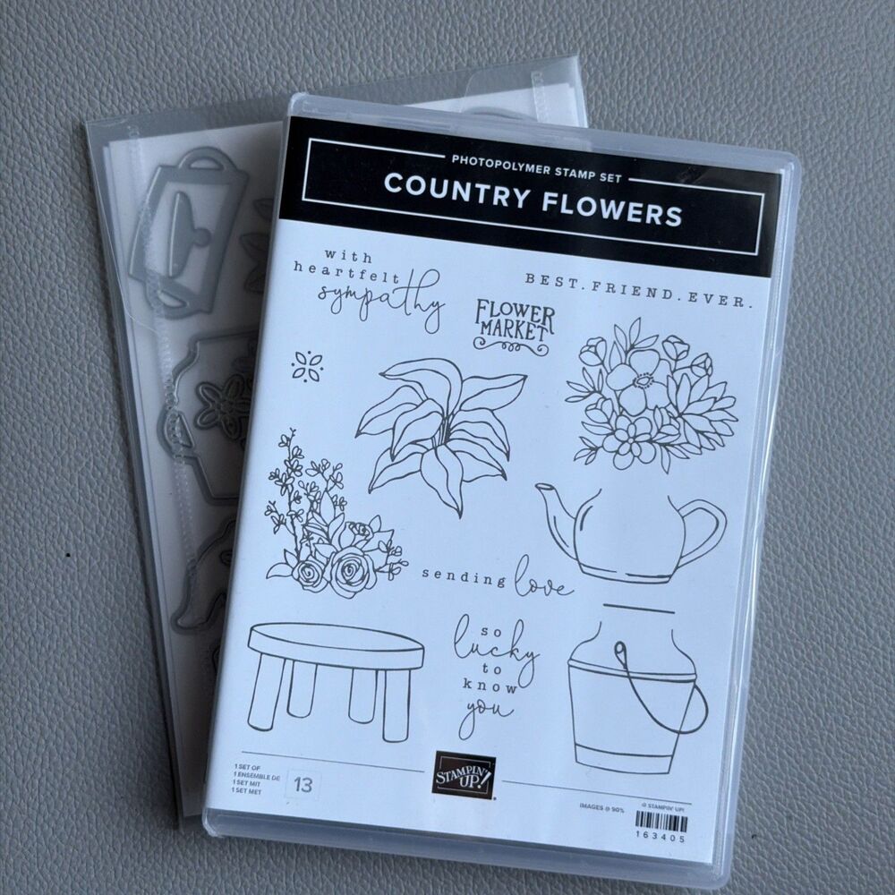 Stampin’ Up! Country Flowers Stamps Dies Bundle Summer Love Sympathy Friendship